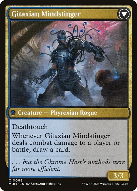 Aetherblade Agent // Gitaxian Mindstinger – Achterkant