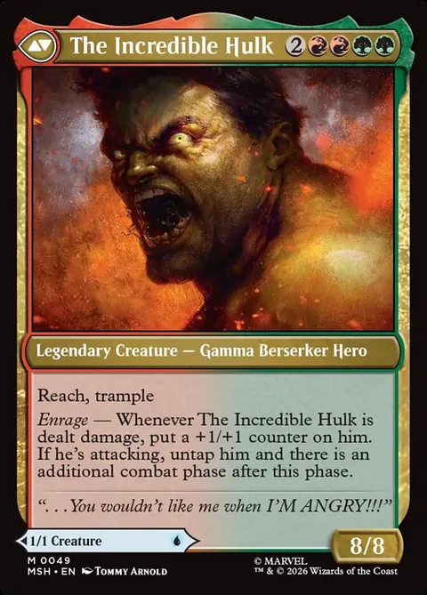 Bruce Banner // The Incredible Hulk – 裏面