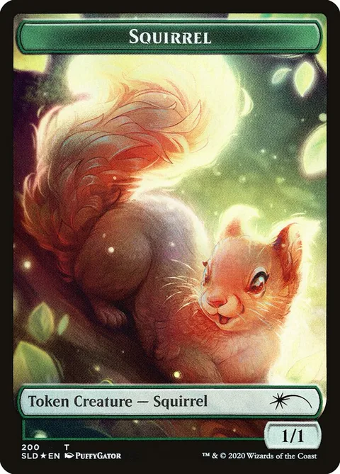 Squirrel Token (Green 1/1)