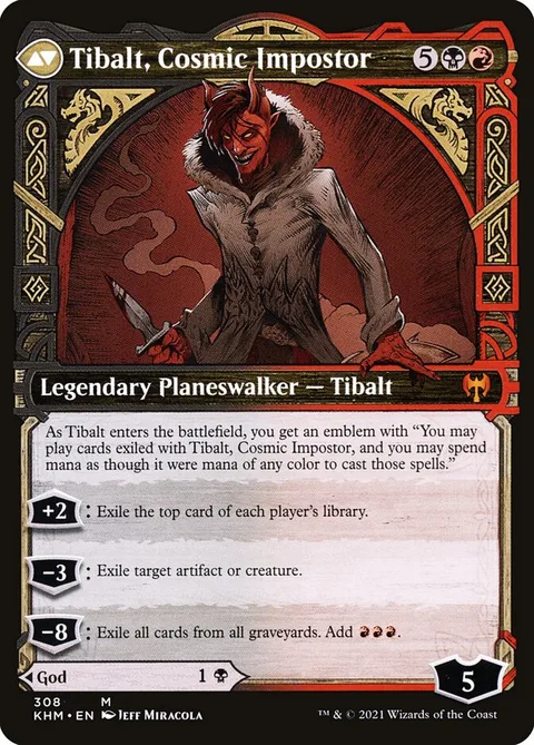 Valki, God of Lies // Tibalt, Cosmic Impostor – Rückseite