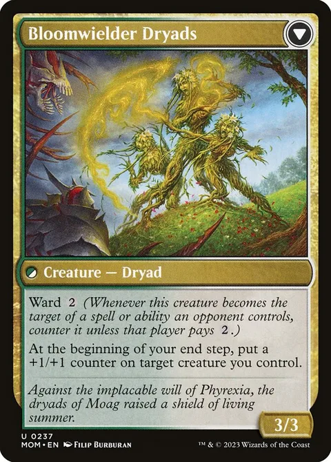 Invasion of Moag // Bloomwielder Dryads – Rückseite