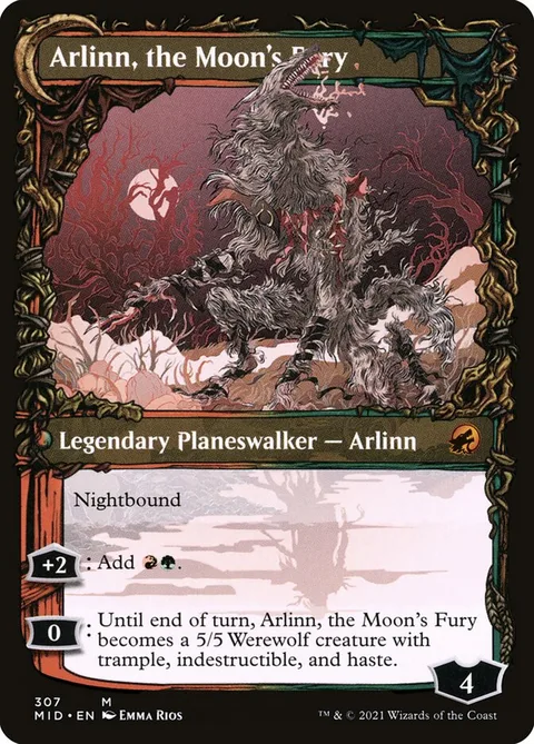Arlinn, the Pack's Hope // Arlinn, the Moon's Fury – Rückseite
