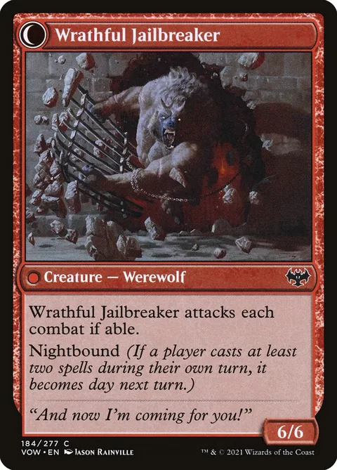 Weary Prisoner // Wrathful Jailbreaker – Rückseite
