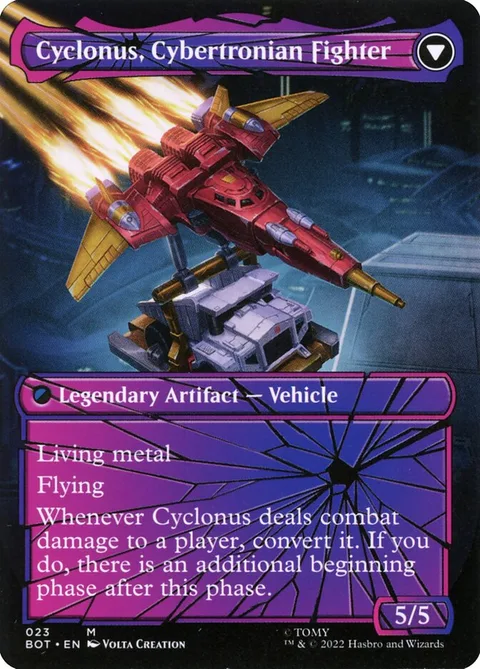 Cyclonus, the Saboteur // Cyclonus, Cybertronian Fighter – Rückseite
