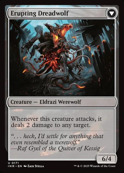 Smoldering Werewolf / Erupting Dreadwolf – Rückseite