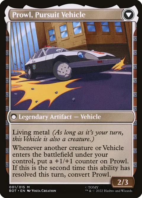 Prowl, Stoic Strategist // Prowl, Pursuit Vehicle – Rückseite