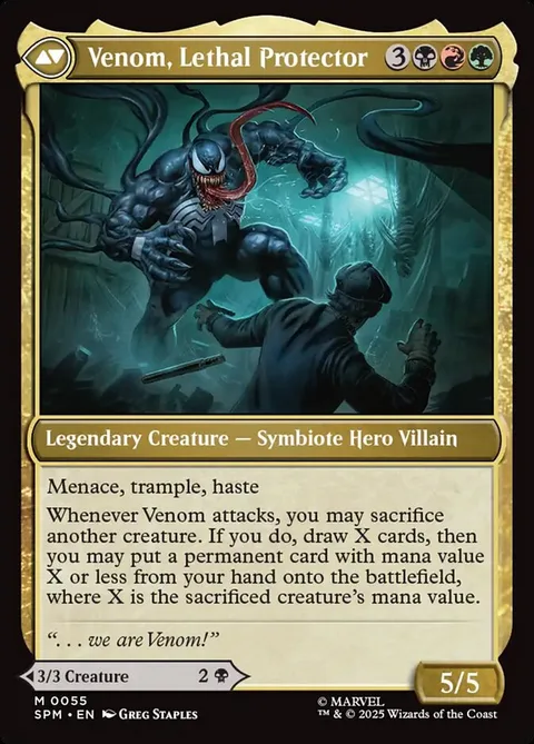 Eddie Brock // Venom, Lethal Protector – 裏面