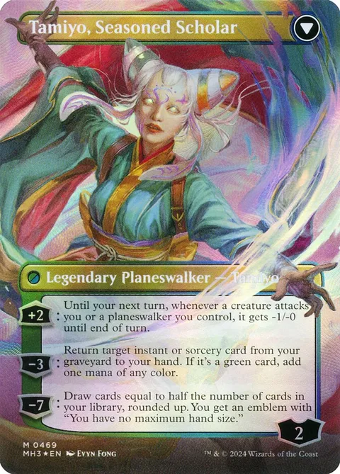 Tamiyo, Inquisitive Student // Tamiyo, Seasoned Scholar – Rückseite