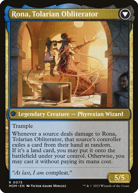 Rona, Herald of Invasion // Rona, Tolarian Obliterator – Rückseite