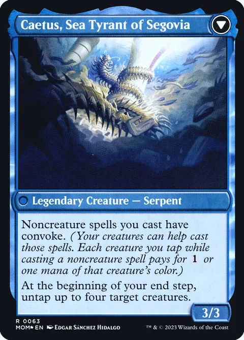 Invasion of Segovia // Caetus, Sea Tyrant of Segovia – Rückseite