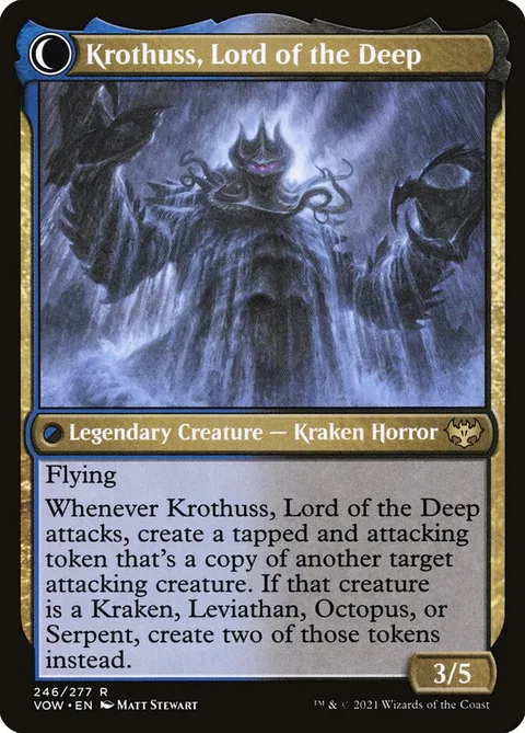 Runo Stromkirk // Krothuss, Lord of the Deep – Rückseite