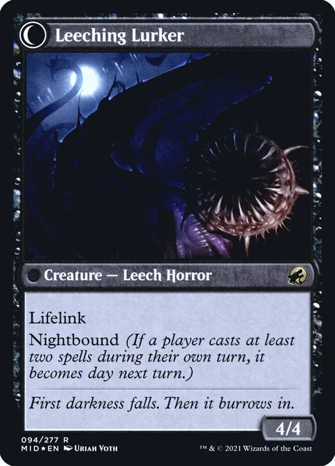 Curse of Leeches // Leeching Lurker – Rückseite