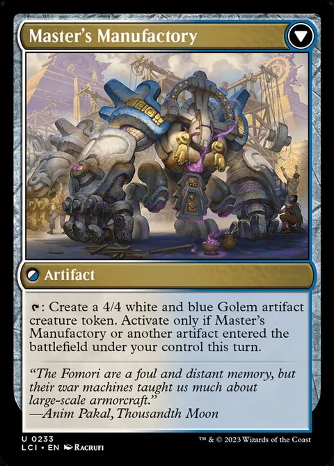 Master's Guide-Mural // Master's Manufactory – Rückseite