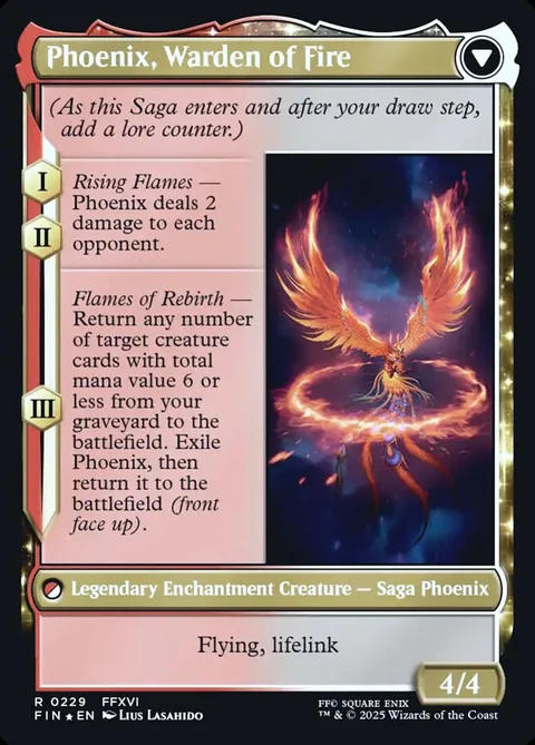 Joshua, Phoenix's Dominant // Phoenix, Warden of Fire – Rückseite