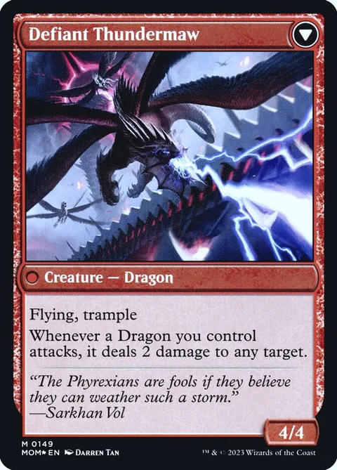 Invasion of Tarkir // Defiant Thundermaw – Rückseite