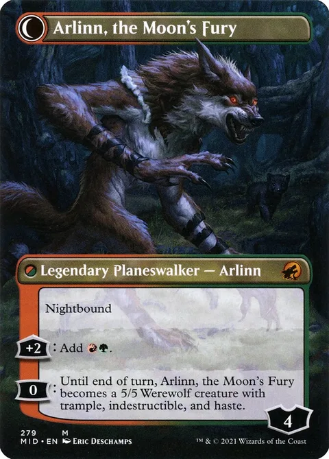 Arlinn, the Pack's Hope // Arlinn, the Moon's Fury – Rückseite