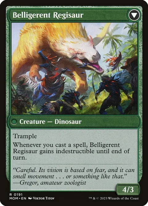 Invasion of Ixalan // Belligerent Regisaur – Rückseite