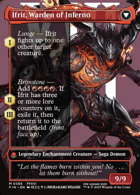 Clive, Ifrit's Dominant // Ifrit, Warden of Inferno – Rückseite