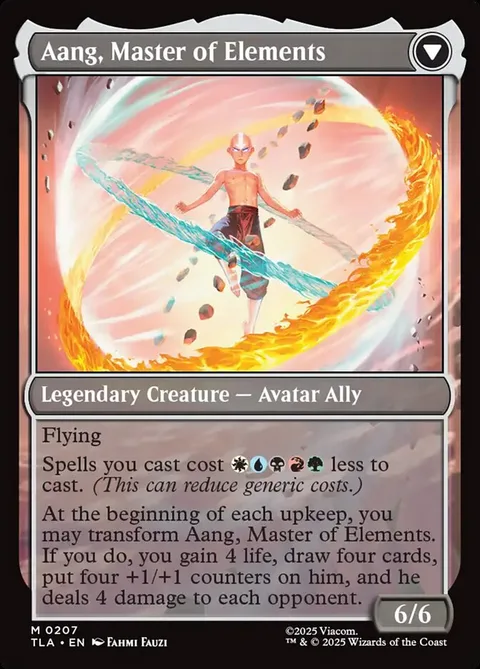 Avatar Aang // Aang, Master of Elements – Rückseite