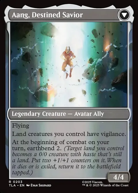 Aang, at the Crossroads // Aang, Destined Savior – Rückseite