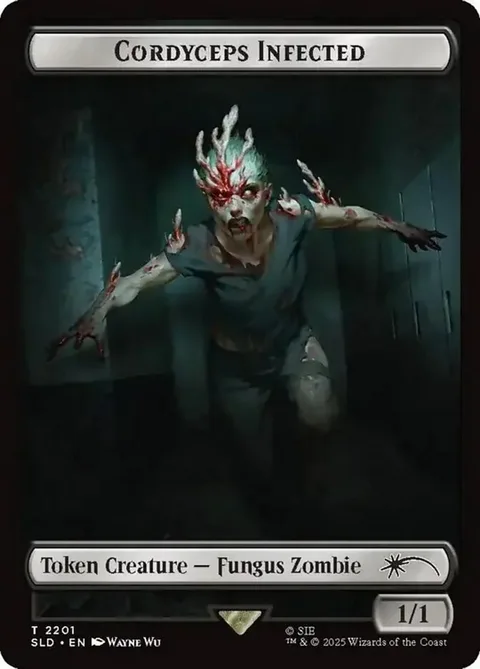 Cordyceps Infected Token (Black 1/1)