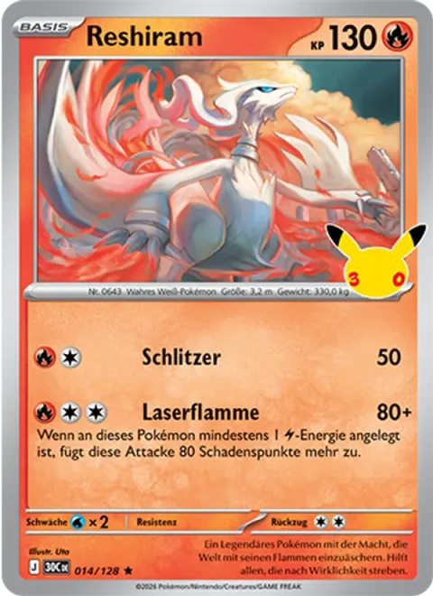 Reshiram [Slash | Laser Flame]