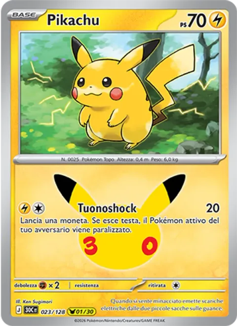 Pikachu [Thunder Shock | 30]