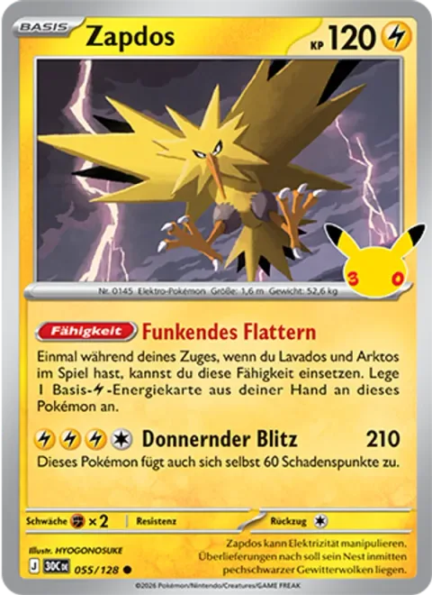 Zapdos [Flash-Pop Flapping | Thundering Lightning]
