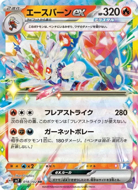 Cinderace ex [Flare Strike | Garnet Volley]