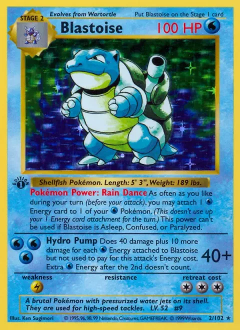 Blastoise [Rain Dance | Hydro Pump]