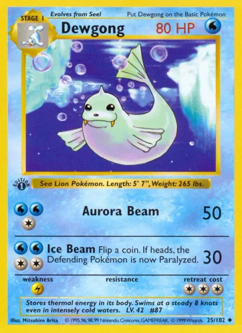 Dewgong [Aurora Beam | Ice Beam]