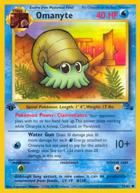 Omanyte [Clairvoyance | Water Gun]