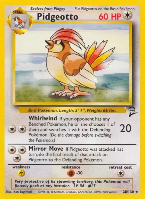 Pidgeotto [Whirlwind | Mirror Move]