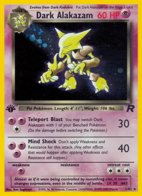 Dark Alakazam [Teleport Blast | Mind Shock]