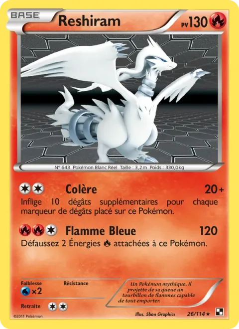 Reshiram [Outrage | Blue Flare]