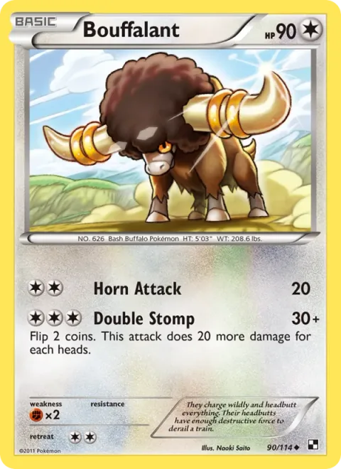 Bouffalant [Horn Attack | Double Stomp]