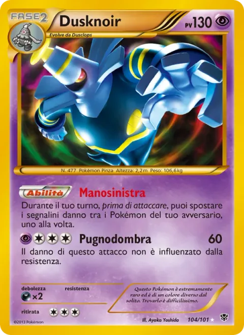 Dusknoir [Sinister Hand | Shadow Punch]