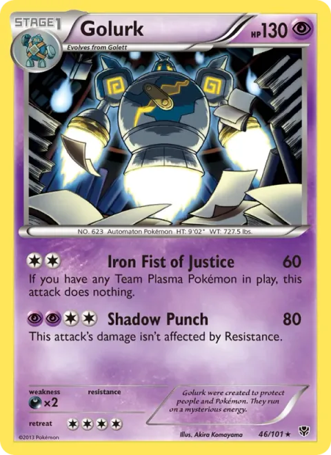 Golurk [Iron Fist of Justice | Shadow Punch]