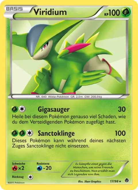 Virizion [Giga Drain | Sacred Sword]