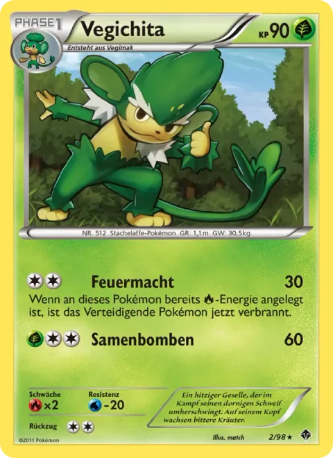 Simisage [Fire's Power | Seed Bomb]