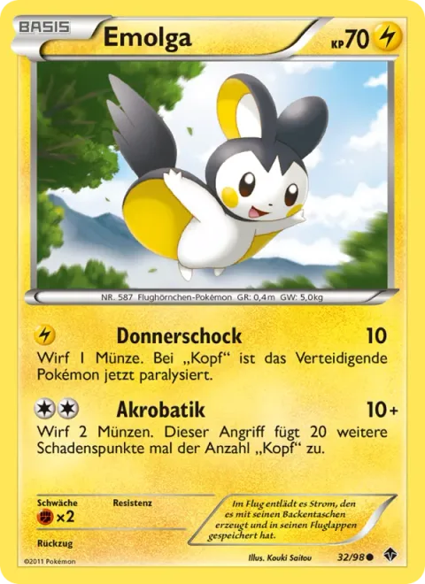 Emolga [Thundershock | Acrobatics]