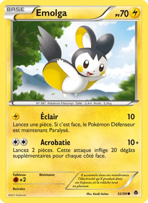 Emolga [Thundershock | Acrobatics]