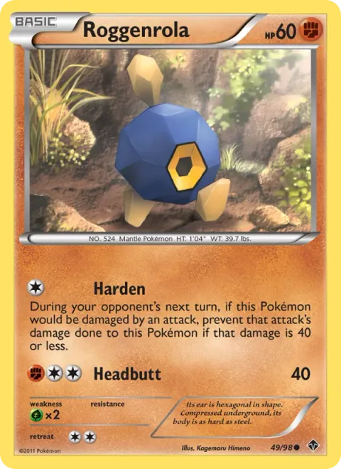 Roggenrola [Harden | Headbutt]
