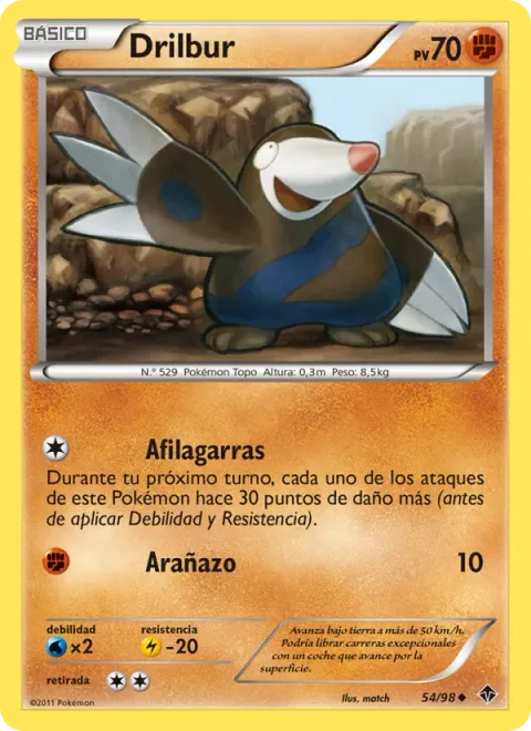 Drilbur [Hone Claws | Scratch]