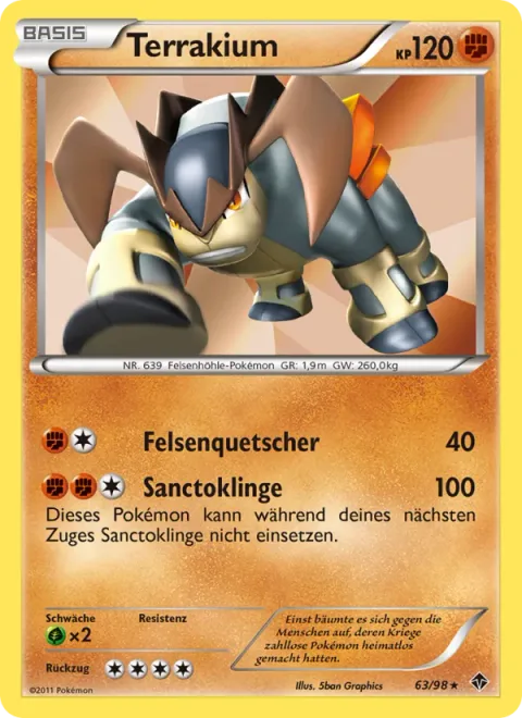 Terrakion [Boulder Crush | Sacred Sword]