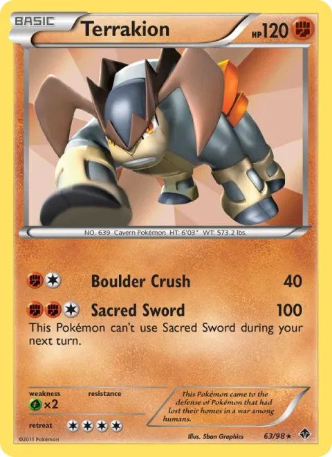 Terrakion [Boulder Crush | Sacred Sword]