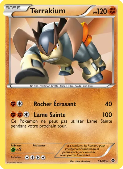 Terrakion [Boulder Crush | Sacred Sword]