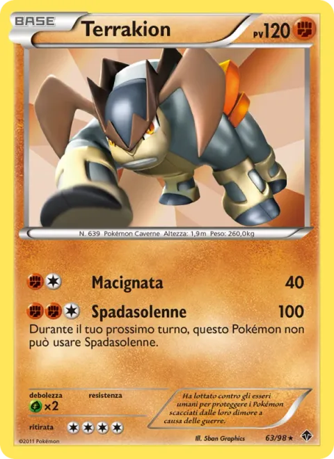 Terrakion [Boulder Crush | Sacred Sword]