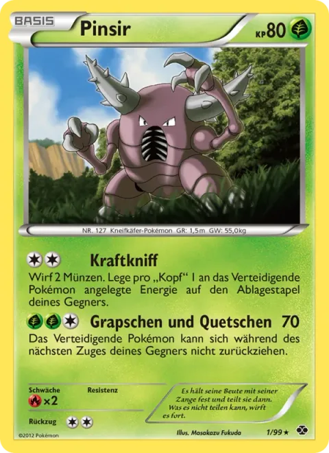 Pinsir [Power Pinch | Grip and Squeeze]