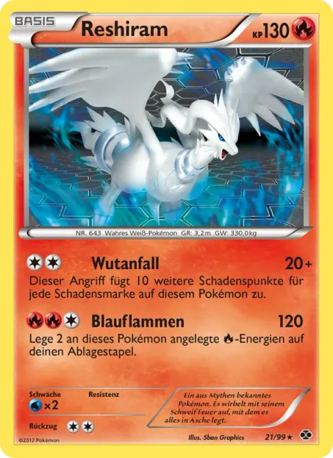 Reshiram [Outrage | Blue Flare]